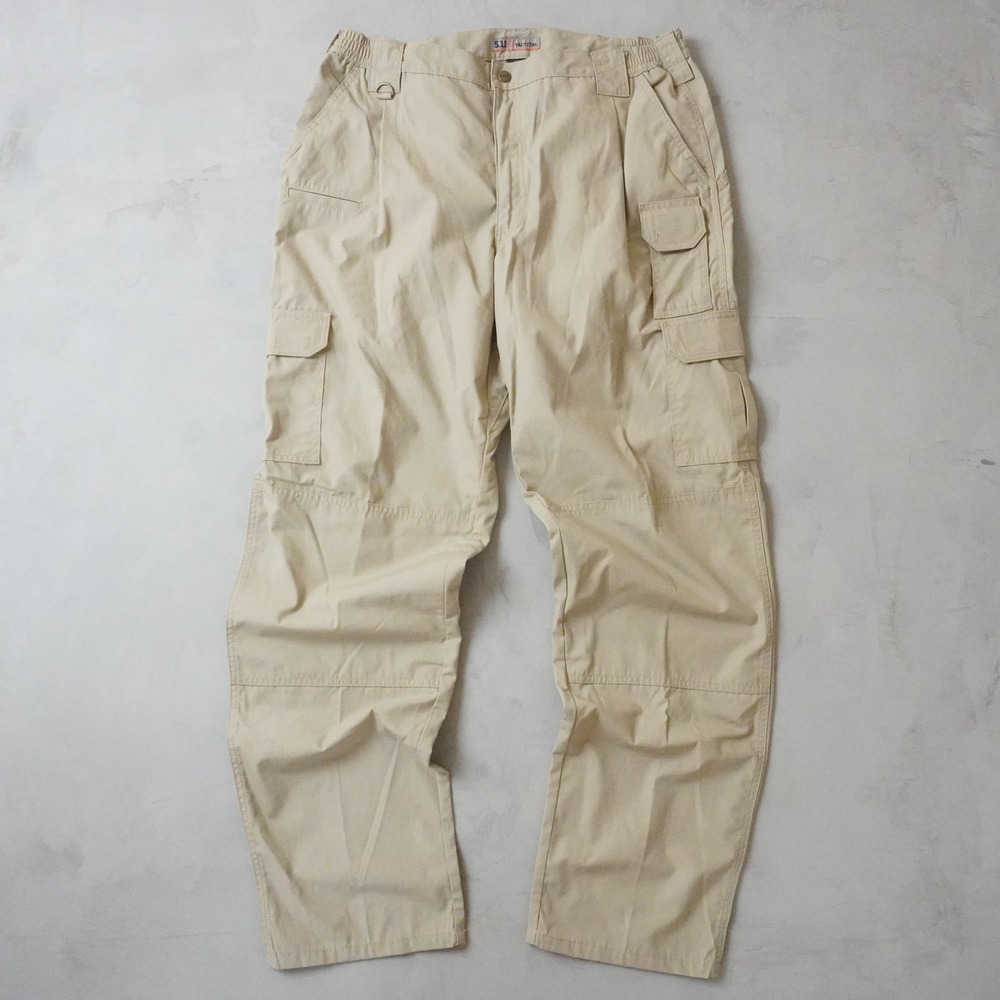 5.11 Tactical Ripstop Cargo Pants 40x36 Mens Tan Khaki Multi-Pocket Workwear